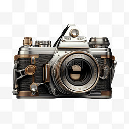 相机复古图片_相机复古写实元素装饰图案