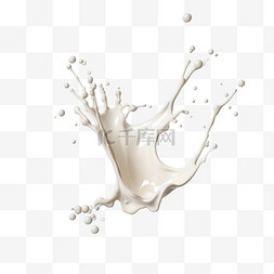 环保食品图片_矢量牛奶飞溅和倾倒