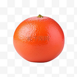 红色会议邀请函图片_西柚橙子红色水果蔬果免抠摄影元