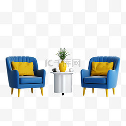 桌椅图片_3D家居家居桌椅餐桌双人沙发椅元