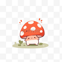 蘑菇手绘元素卡通