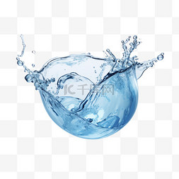 动态水图片_水花流动动态的水写实元素装饰图