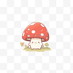 蘑菇手绘卡通元素