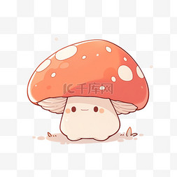 卡通蘑菇元素手绘