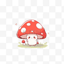 卡通蘑菇背景图片_卡通手绘元素蘑菇