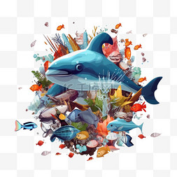 不良势力图片_海洋动物正在死于不良生态和塑料