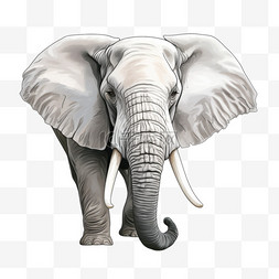 大象头侧视图
