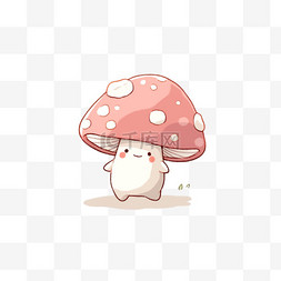 可爱蘑菇卡通手绘元素