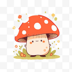 蘑菇卡通手绘元素