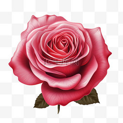 粉色几何花图片_粉色玫瑰正在盛放花写实元素装饰