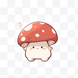 手绘元素蘑菇卡通