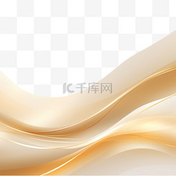 飘扬的金丝带图片_优质金色背景，波浪线设计