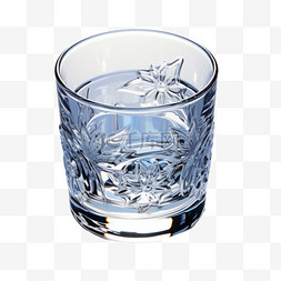 杯子花纹图片_杯子玻璃杯花纹杯水杯写实元素装
