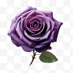 紫色玫瑰神秘写实元素装饰图案