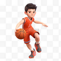 折篮球架图片_亚运会3D人物竞技比赛打篮球的青