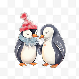 企鹅免扣PNG图图片_盖伊和企鹅唱圣诞颂歌
