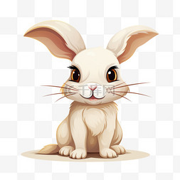 害羞的兔子图片_兔子害羞的微笑