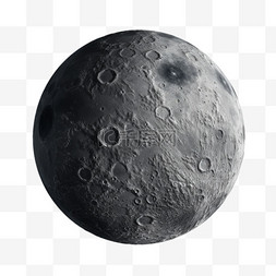 月亮月球圆完整表面写实AI元素装