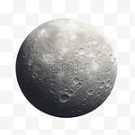 月亮月球表面陨石坑写实AI元素装饰图案