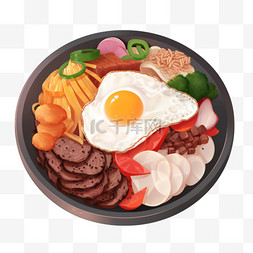 韩式美食图片_韩式料理砂锅面条石锅拌面拉面美