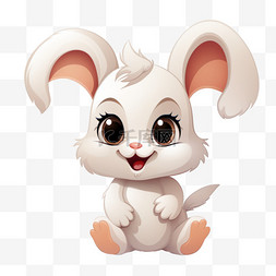 害羞的兔子图片_兔子害羞的微笑