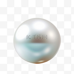 圆润圆珠珍珠写实AI元素装饰图案