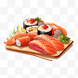 日本料理手绘图片_日本料理