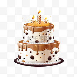 蛋糕卡通图片_生日蛋糕