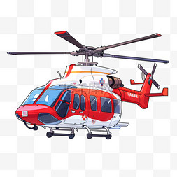 白色直升飞机图片_直升机手绘卡通元素