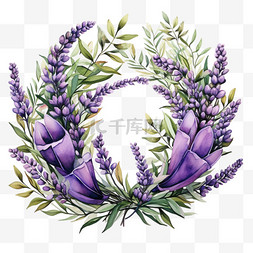 花朵花环花框花边花架头像紫色幽