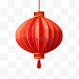 大红灯笼中国风图片_大红灯笼古典写实AI元素装饰图案