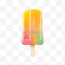冰棒图片_彩色冰棒雪糕AI立体免扣装饰素材