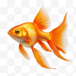 金鱼动物AI图案立体免扣素材