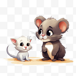 手绘朋友图片_猫和老鼠是朋友