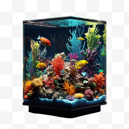 鱼缸图片_水族箱鱼缸鱼箱水缸写实AI元素装