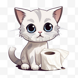 猫怕卫生纸