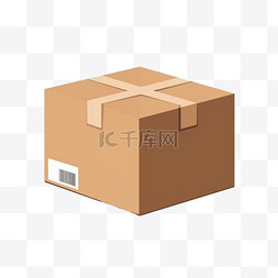 箱子卡通卡通图片_箱子空箱子打包包装箱封闭