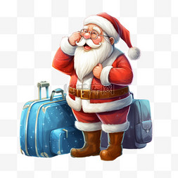圣诞老人在机场
