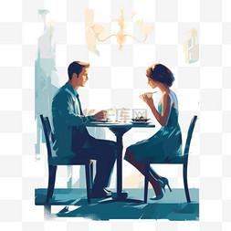 咖啡馆桌子图片_男人和女人在咖啡馆的桌子上浪漫