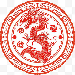 中国文化龙纹素材龙年