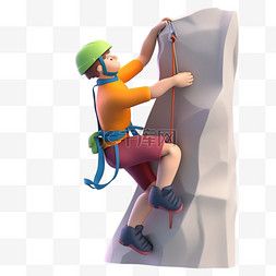 亚运会3D人物竞技比赛一个男子攀