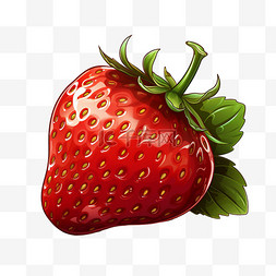 夏季水果草莓卡通元素
