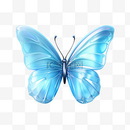 蝴蝶3D图标动物渐变UI素材UX设计