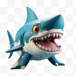 动物鲨鱼大白鲨宠物野生动物3D动