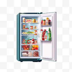 冰箱的搞笑图片_空冰箱