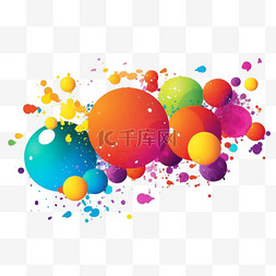 气球泡沫图片_色彩鲜艳的演讲泡沫多样性