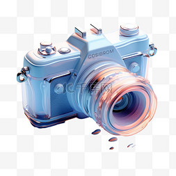 摄像机摄像机图片_渐变图标玻璃摄像机质感UI设计UX