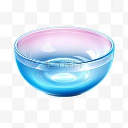 俯视汤碗图片_3D食物渐变质感图标碗一碗汤生活