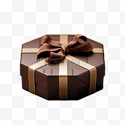 巧克力礼盒图片_巧克力八角形盒子礼盒装饰AI元素