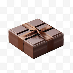 巧克力盒子四方礼盒装饰AI元素免